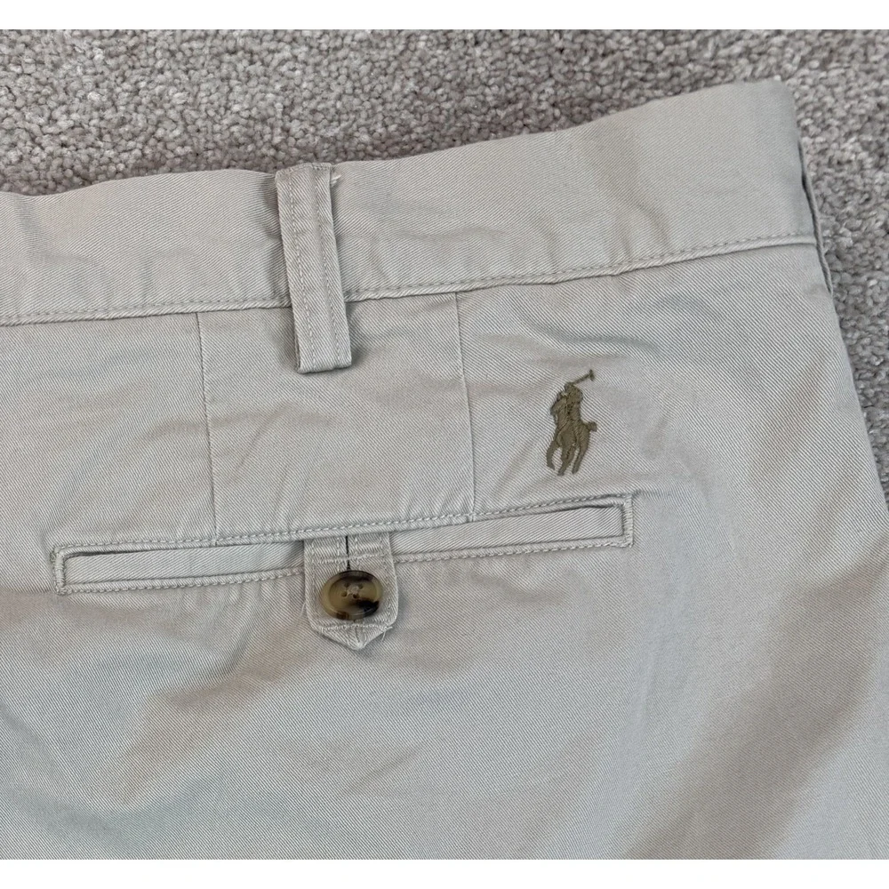 Polo Ralph Lauren Shorts Men's 40 Beige Tan Chino Classic Fit Stretch 9